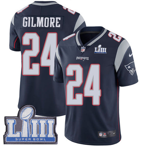 Stephon Gilmore New England Patriots navy jersey