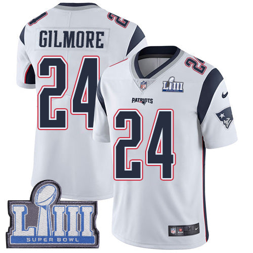 Stephon Gilmore New England Patriots white jersey