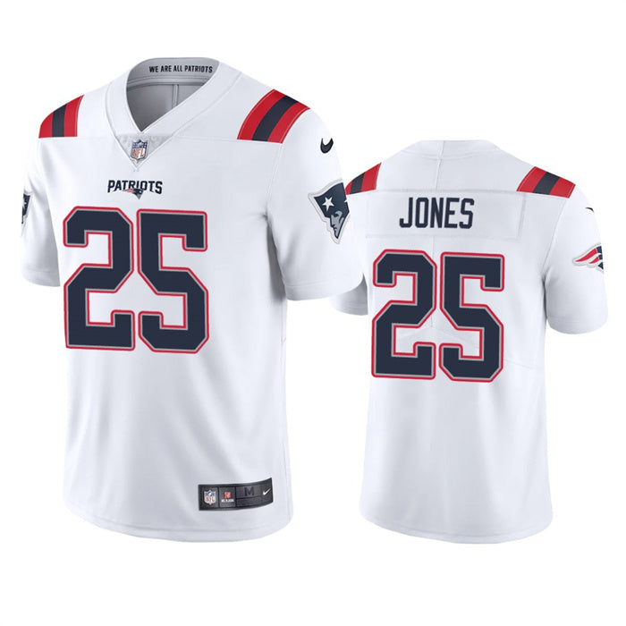 Marcus Jones New England Patriots white jersey