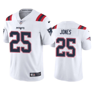 Marcus Jones New England Patriots white jersey