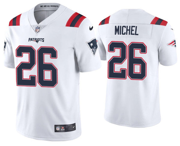 Sony Michel New England Patriots white jersey