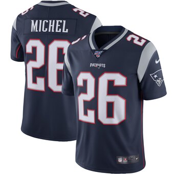 Sony Michel New England Patriots navy jersey