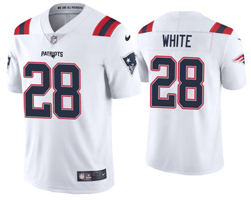 James White New England Patriots white jersey