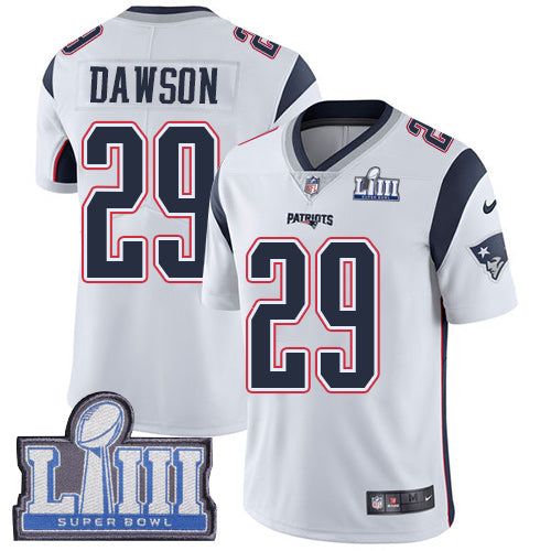 Duke Dawson New England Patriots white jersey