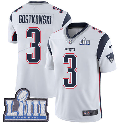 Stephen Gostkowski New England Patriots white jersey