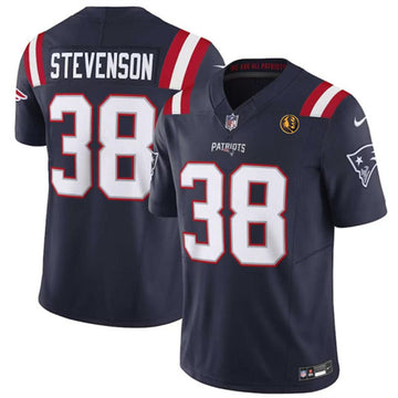 Rhamondre Stevenson New England Patriots navy FUSE jersey