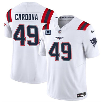 Joe Cardona New England Patriots white FUSE jersey