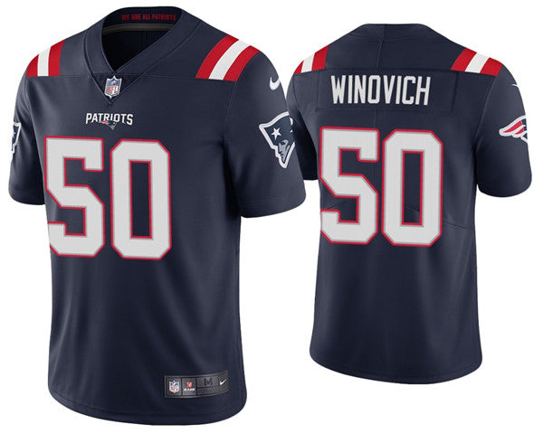 Chase Winovich New England Patriots navy jersey