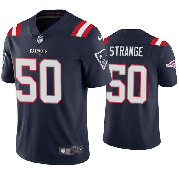 Cole Strange New England Patriots navy jersey