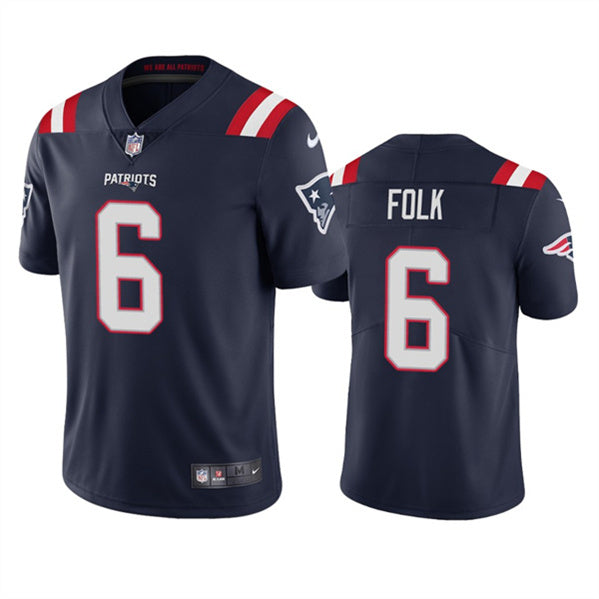 Nick Folk New England Patriots navy jersey