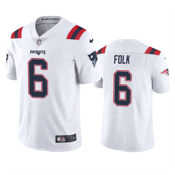 Nick Folk New England Patriots white jersey