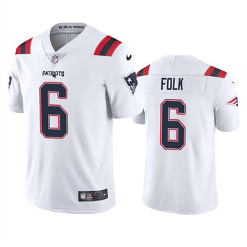 Nick Folk New England Patriots white jersey