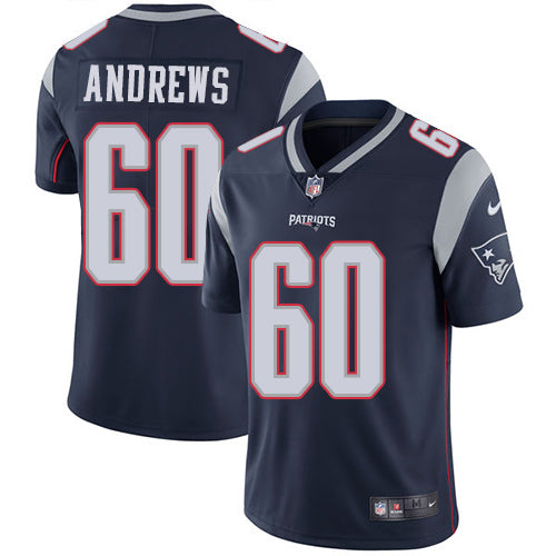 David Andrews New England Patriots navy jersey