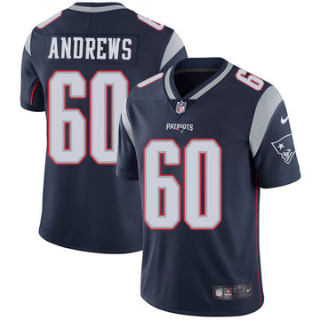 David Andrews New England Patriots navy jersey
