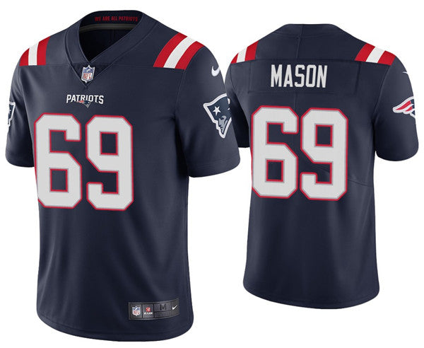 Shaq Mason New England Patriots navy jersey