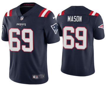 Shaq Mason New England Patriots navy jersey