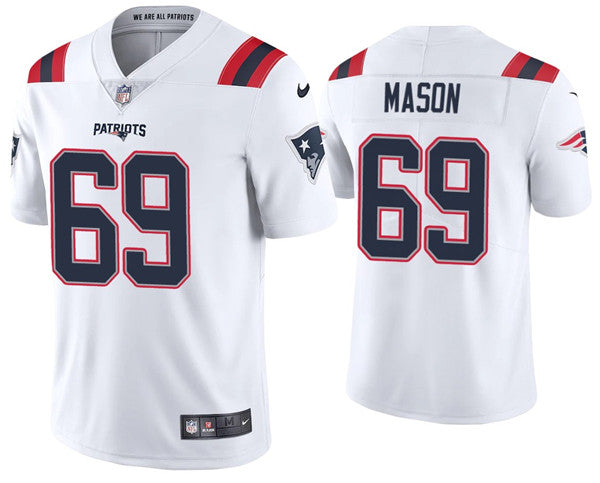 Shaq Mason New England Patriots white jersey