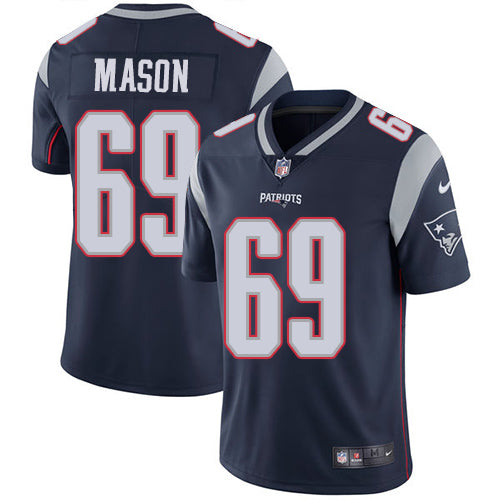 Shaq Mason New England Patriots navy jersey
