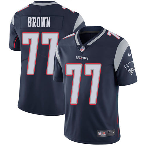 Trent Brown New England Patriots navy jersey
