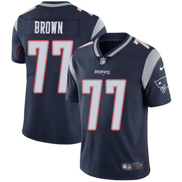Trent Brown New England Patriots navy jersey