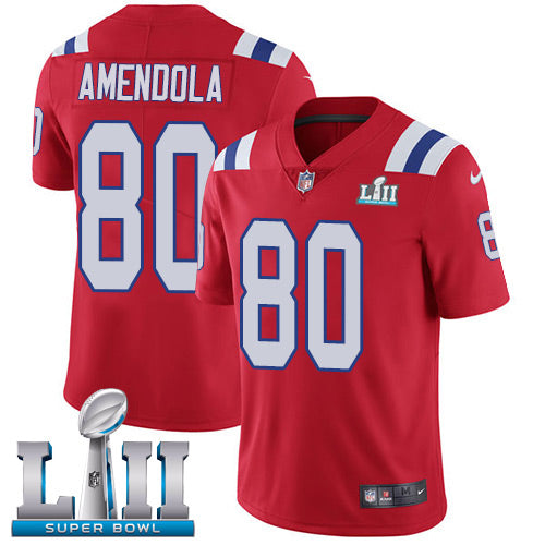 Danny Amendola New England Patriots red Game jersey