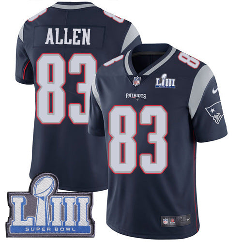 Dwayne Allen New England Patriots navy jersey