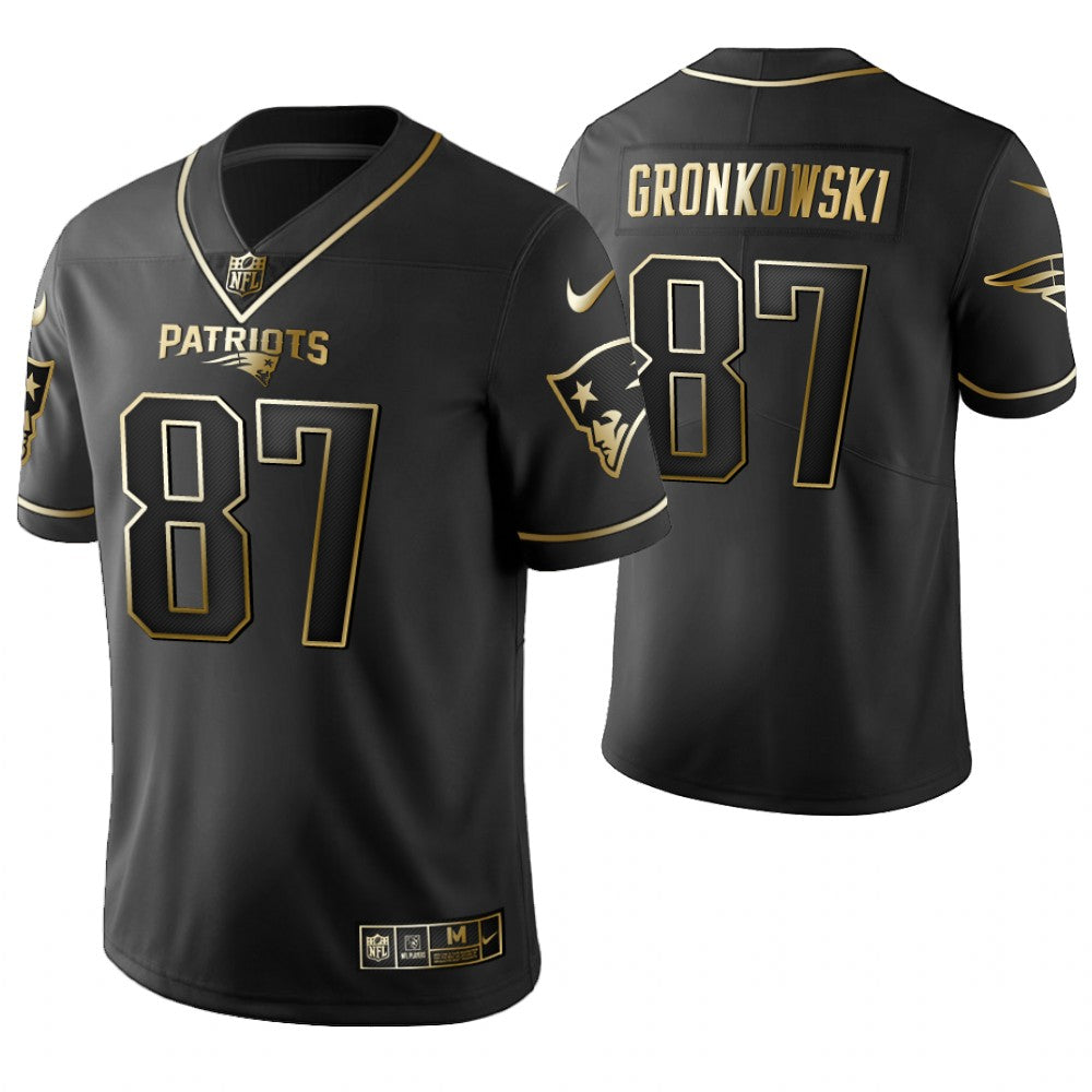 Rob Gronkowski New England Patriots black jersey