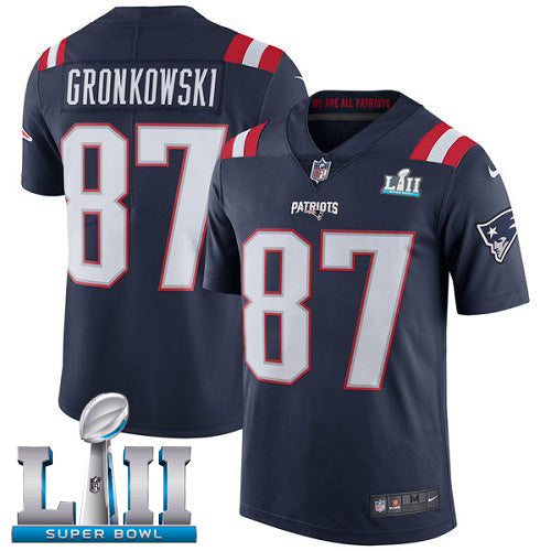 Rob Gronkowski New England Patriots black Game jersey
