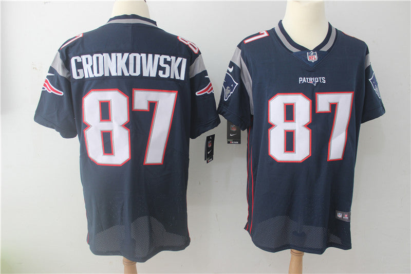 Rob Gronkowski New England Patriots navy Elite jersey