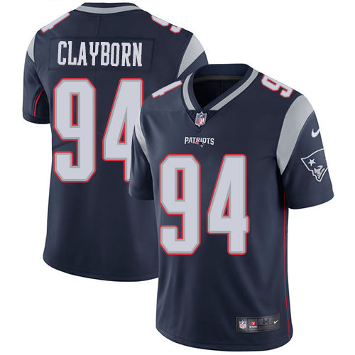 Adrian Clayborn New England Patriots navy jersey