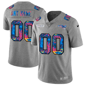 Custom New England Patriots grey jersey