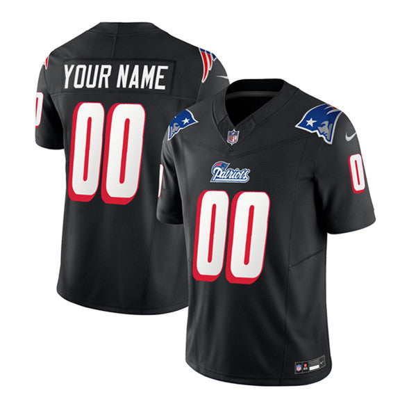 Custom New England Patriots black FUSE jersey