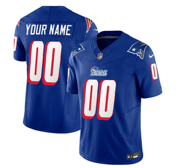 Custom New England Patriots blue FUSE jersey