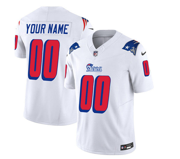 Custom New England Patriots white FUSE jersey