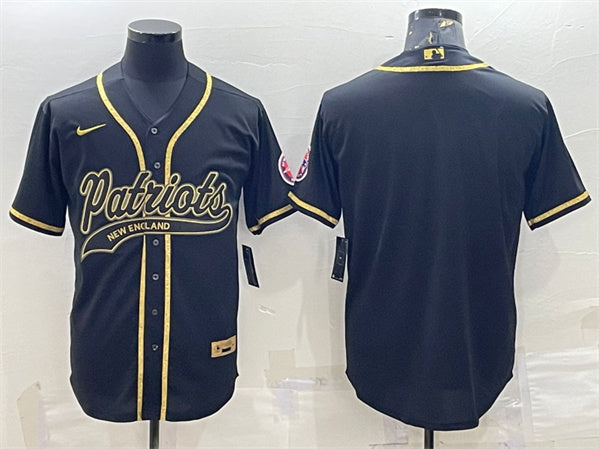 Custom New England Patriots black jersey