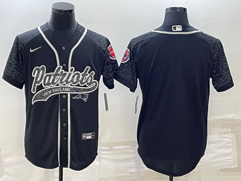 Custom New England Patriots black jersey