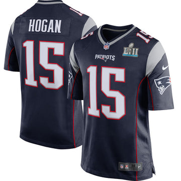 Chris Hogan New England Patriots navy Game jersey