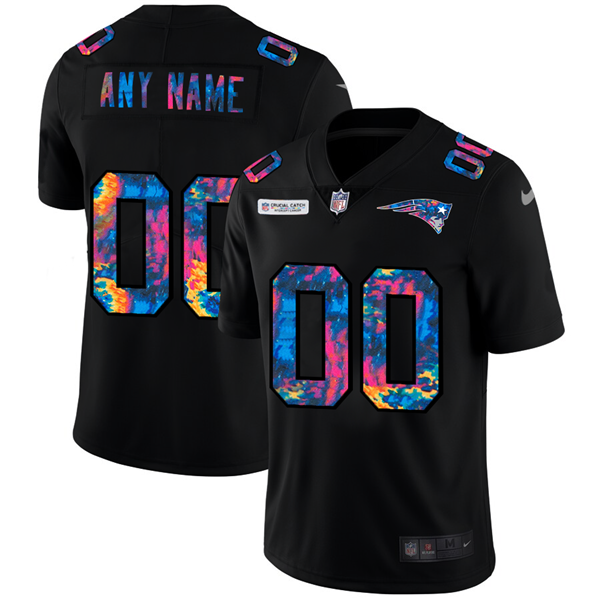 Custom New England Patriots black jersey