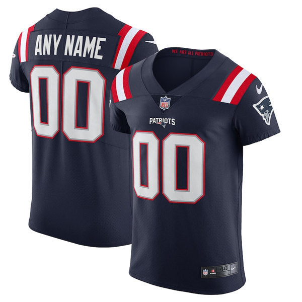 Custom New England Patriots navy Elite jersey