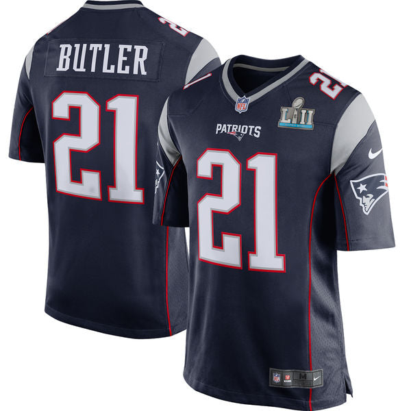 Malcolm Butler New England Patriots navy Game jersey