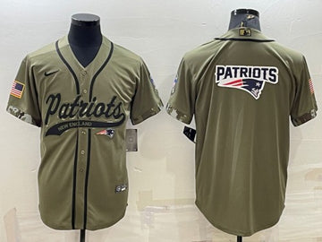 New England Patriots olive Salute To Service jersey