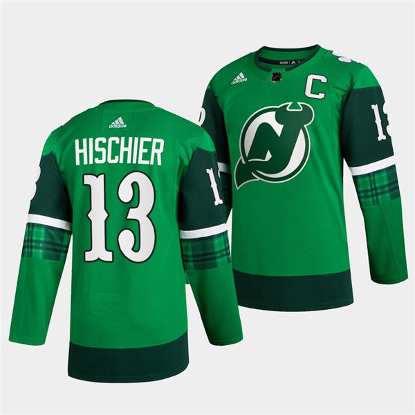 Nico Hischier New Jersey Devils green jersey