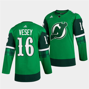 Jimmy Vesey New Jersey Devils green jersey
