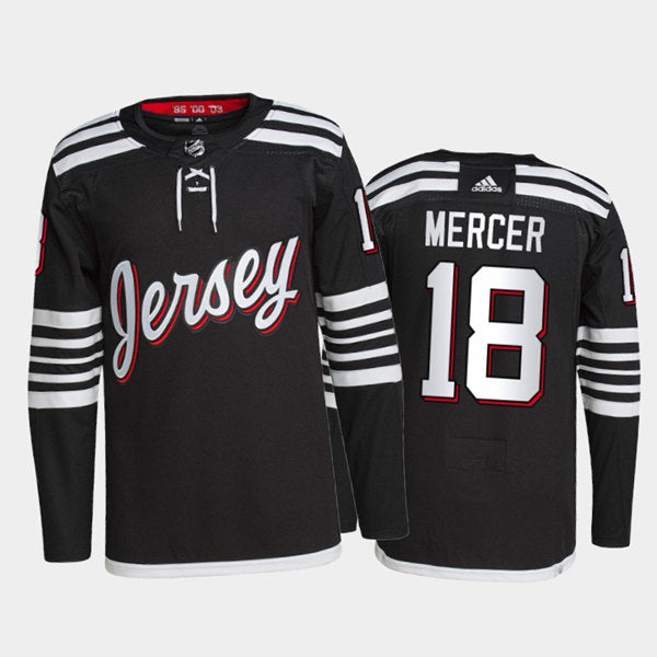 Dawson Mercer New Jersey Devils black jersey