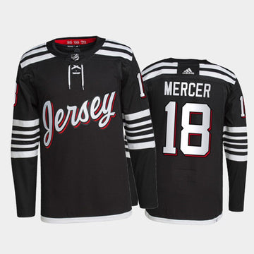 Dawson Mercer New Jersey Devils black jersey