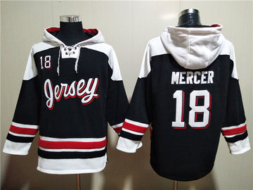 Dawson Mercer New Jersey Devils black-white jersey