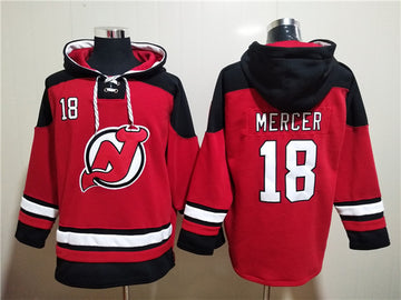 Dawson Mercer New Jersey Devils red jersey