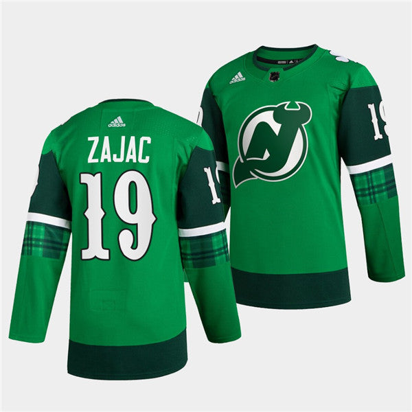 Travis Zajac New Jersey Devils green jersey