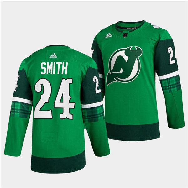 Ty Smith New Jersey Devils green jersey