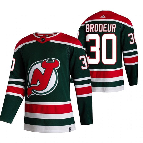 Martin Brodeur New Jersey Devils green Reverse Retro jersey